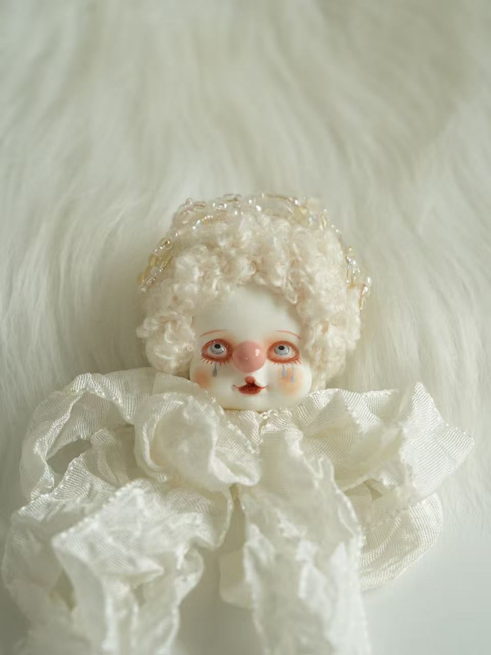 Crying Angel Doll Brooch