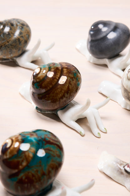 Snail Hand Sculpture